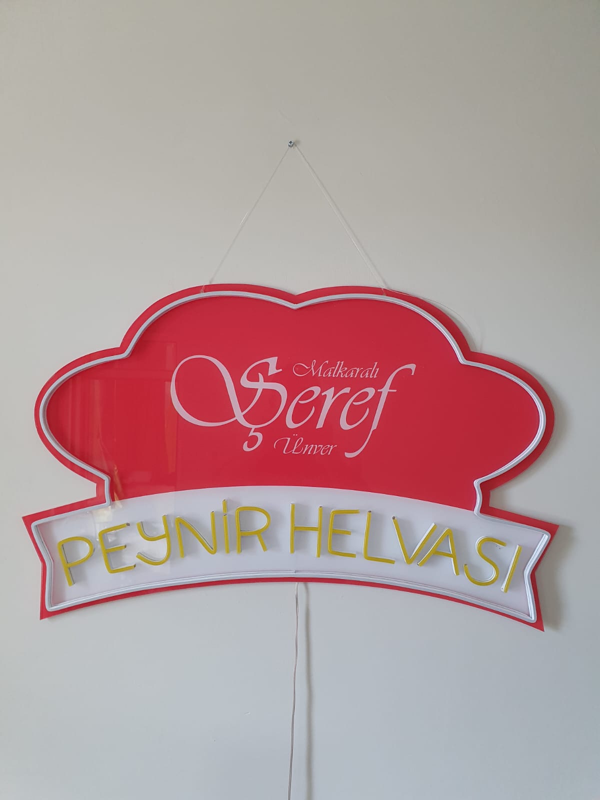 Şeref Ünver peynir helvası tabelası