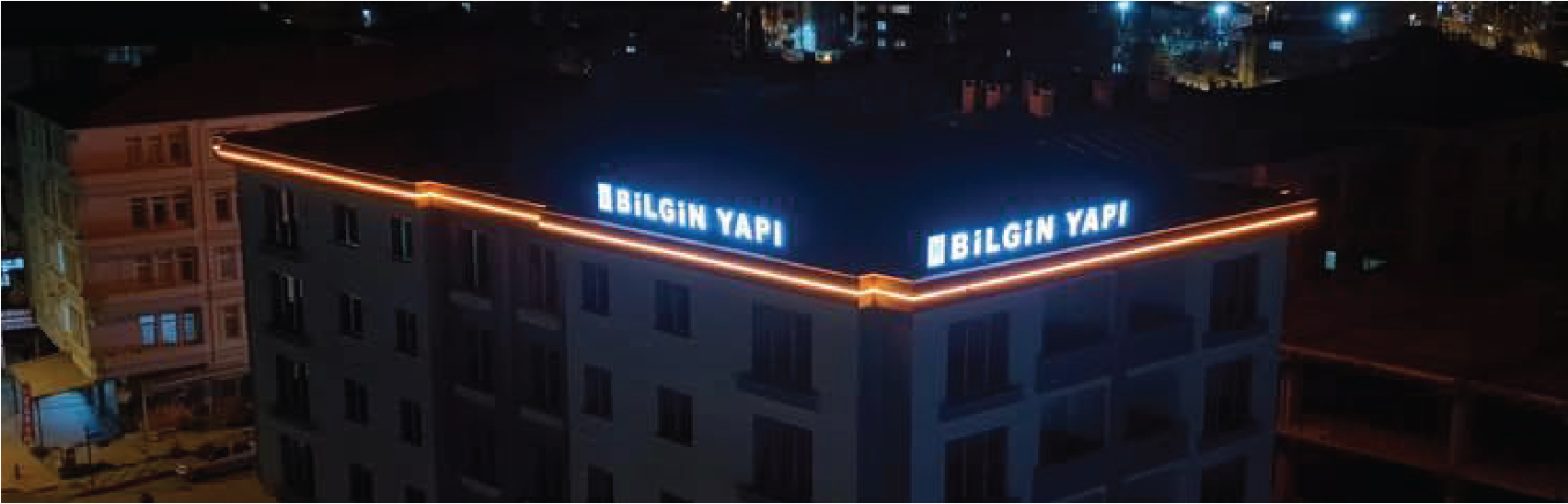 Bilgin Yapı çatı tabelası